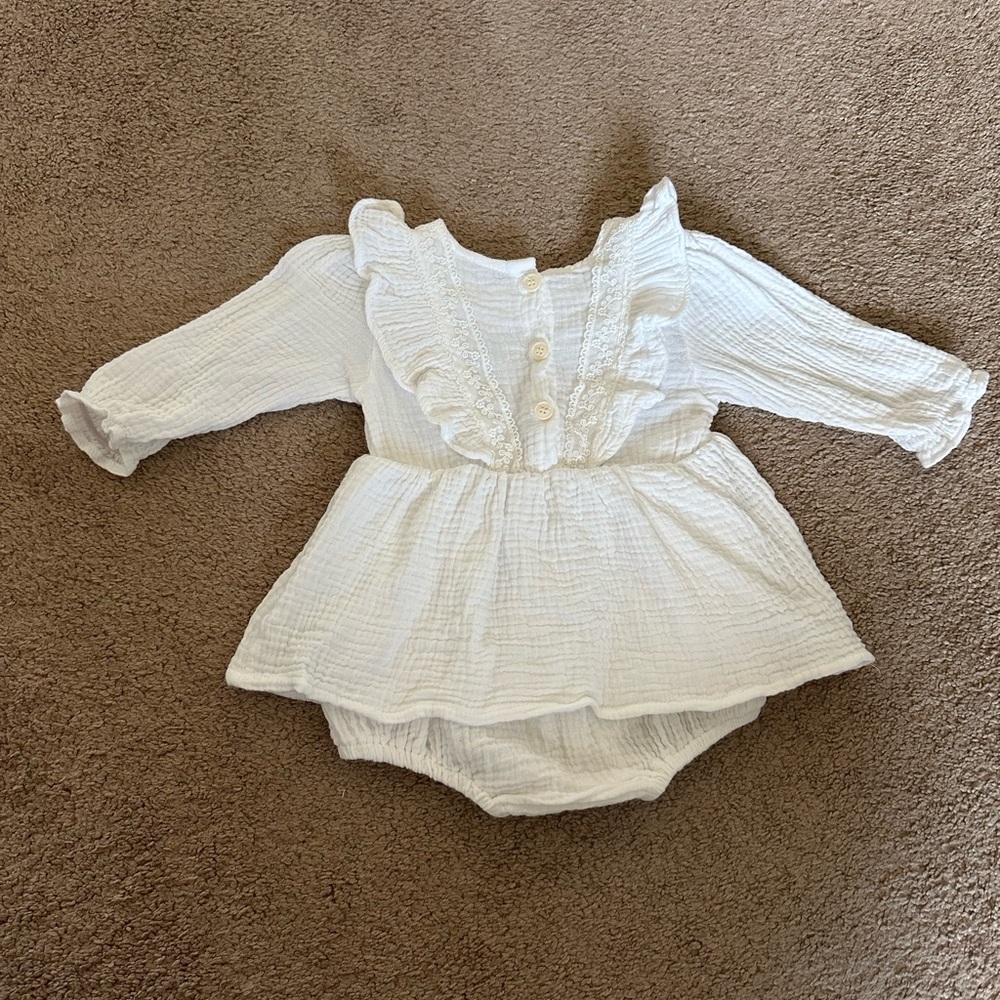 BabyGirl white cotton dress